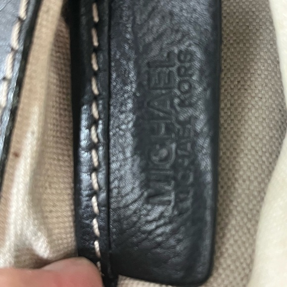 Michael kor Black Leather shoulder Bag vintage - Picture 11 of 13